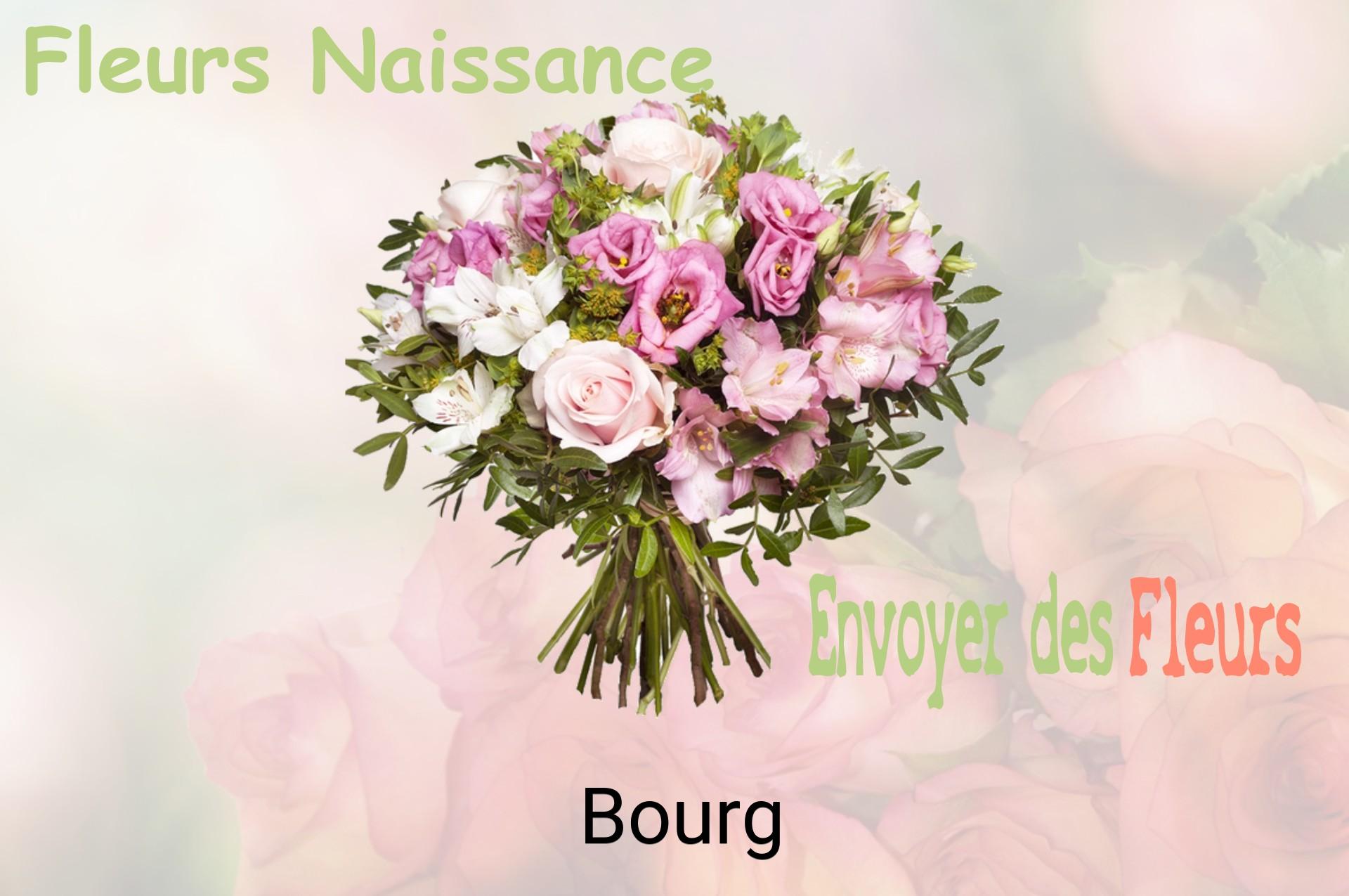 Bouquet de fleurs de naissance livré à Bourg